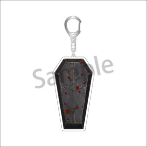 Vampire Fest coffin keychain