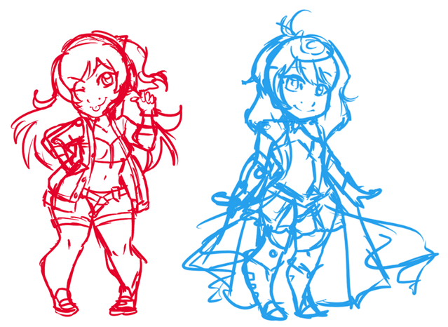 Maika-and-Ruby-Sketch