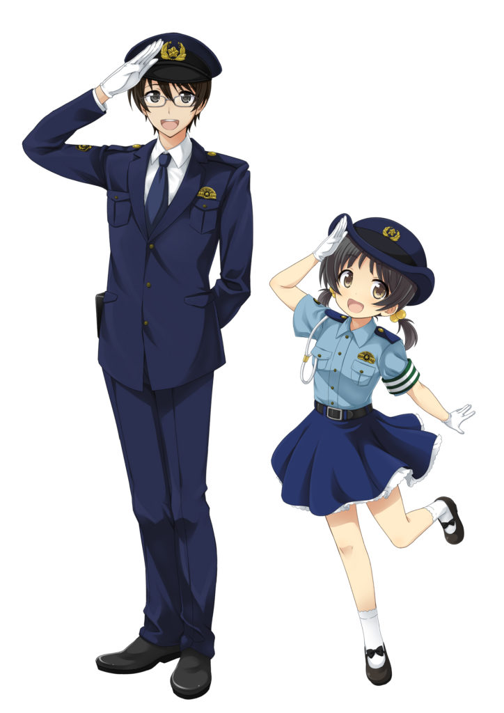  Yuki and Kiyoteru Police Version Illustration