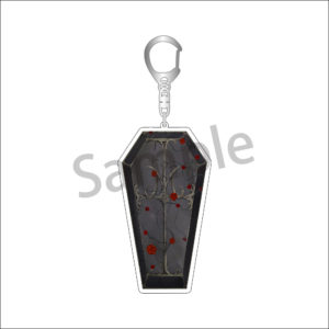 Vampire Fest coffin keychain