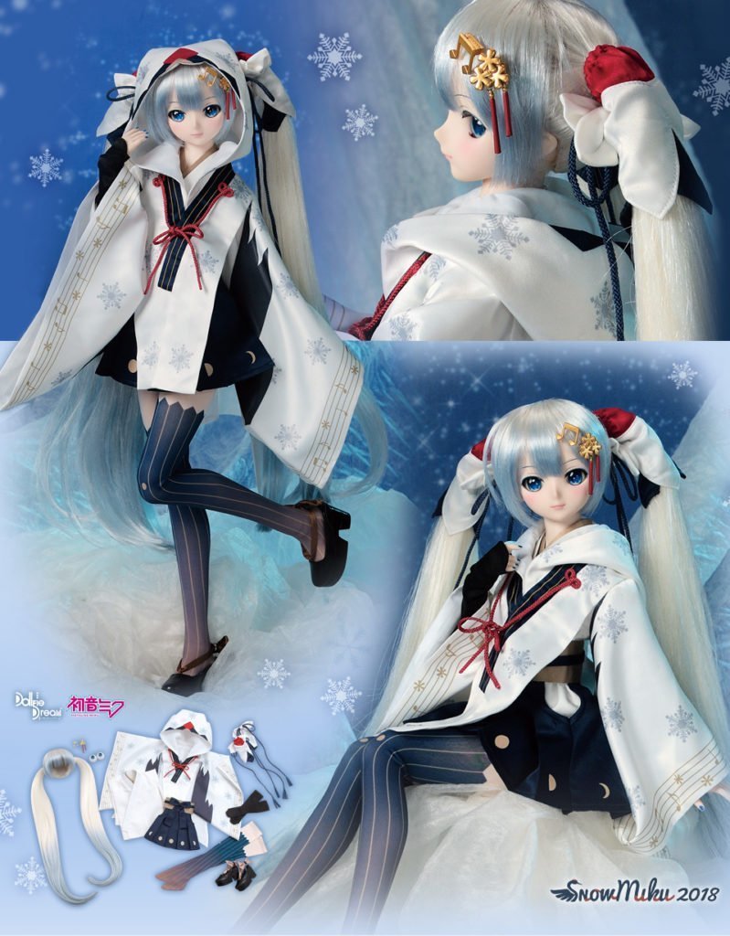Snow Miku 2021 dan Vampire Outfit Set untuk Dollfie Dream 