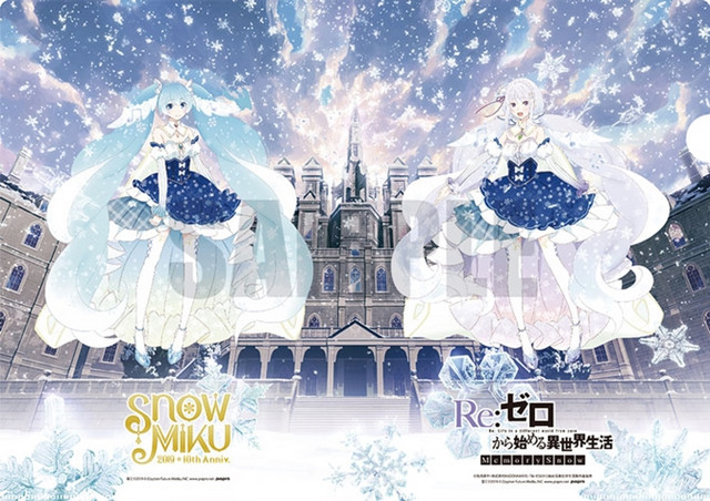 Details about   Snow Miku Re:Zero Collab 2019 Acrylic Keychain Stand Emilia US SELLER 